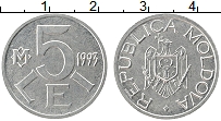Продать Монеты Молдавия 5 лей 1993 Медно-никель