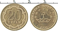 Продать Монеты Таджикистан 20 дирам 2006 Латунь