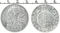 Продать Монеты Италия 2000 лир 1998 Серебро