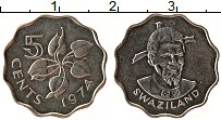 Продать Монеты Свазиленд 5 центов 1974 Медно-никель