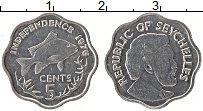 Продать Монеты Сейшелы 5 центов 1977 Алюминий