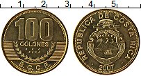 Продать Монеты Коста-Рика 100 колон 2007 сталь покрытая латунью