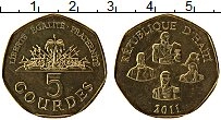 Продать Монеты Гаити 5 гурдес 1998 Медно-никель
