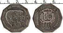 Продать Монеты Доминиканская республика 1 песо 1984 Медно-никель