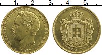 Продать Монеты Португалия 10000 рейс 1879 Золото