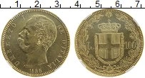 Продать Монеты Италия 100 лир 1888 Золото