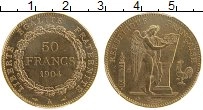 Продать Монеты Франция 50 франков 1904 Золото