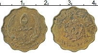 Продать Монеты Ливия 5 миллим 1970 Латунь