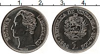 Продать Монеты Венесуэла 1 боливар 1990 Сталь покрытая никелем