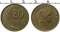 Продать Монеты Перу 20 сентаво 1940 Медно-никель