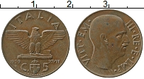 Продать Монеты Италия 5 чентезимо 1939 Бронза