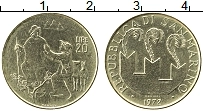 Продать Монеты Сан-Марино 20 лир 1972 Алюминий
