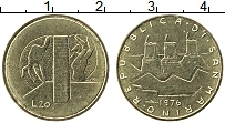 Продать Монеты Сан-Марино 20 лир 1976 Латунь