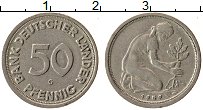 Продать Монеты ФРГ 50 пфеннигов 1950 Медно-никель