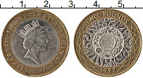 Продать Монеты Великобритания 2 фунта 1997 Биметалл