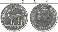 Продать Монеты Маврикий 1/2 рупии 1975 Медно-никель
