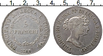 Продать Монеты Лукка 5 франков 1807 Серебро