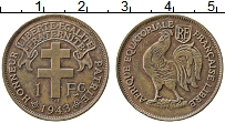 Продать Монеты Французская Экваториальная Африка 1 франк 1943 Медь
