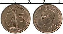Продать Монеты Гамбия 5 бутут 1971 Бронза