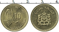 Продать Монеты Марокко 10 сантим 1987 Латунь