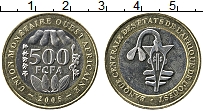 Продать Монеты Западная Африка 500 франков 2005 Биметалл