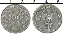 Продать Монеты Западная Африка 100 франков 1968 Медно-никель