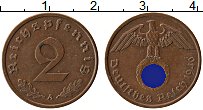 Продать Монеты Третий Рейх 2 пфеннига 1940 Медь