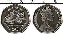 Продать Монеты Гибралтар 50 пенсов 2004 Медно-никель