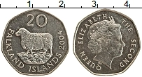 Продать Монеты Фолклендские острова 20 пенсов 2004 Медно-никель