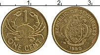 Продать Монеты Сейшелы 1 цент 1990 Медь