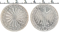 Продать Монеты ФРГ 10 марок 1972 Серебро