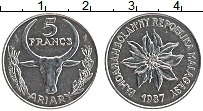Продать Монеты Мадагаскар 5 франков 1996 Медно-никель