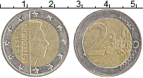 Продать Монеты Люксембург 2 евро 2002 Биметалл
