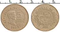 Продать Монеты Филиппины 5 писо 2001 Медь