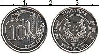 Продать Монеты Сингапур 10 центов 2013 Медно-никель