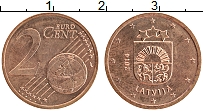 Продать Монеты Латвия 2 евроцента 2014 сталь с медным покрытием