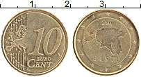 Продать Монеты Эстония 10 евроцентов 2011 Латунь