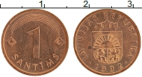 Продать Монеты Латвия 1 сантим 1997 сталь с медным покрытием
