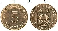 Продать Монеты Латвия 5 сантим 1992 Бронза
