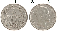 Продать Монеты Дания 4 скиллинга 1851 Серебро