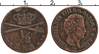 Продать Монеты Дания 1/2 скиллинга 1842 Медь
