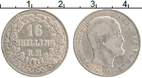 Продать Монеты Дания 16 скиллингов 1857 Серебро