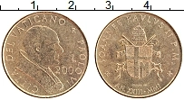 Продать Монеты Ватикан 200 лир 2001 Медь
