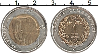 Продать Монеты Турция 1 лира 2009 Биметалл