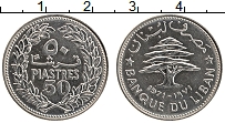 Продать Монеты Ливан 50 пиастров 1970 Никель