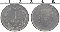 Продать Монеты Турция 1 лира 1960 Серебро