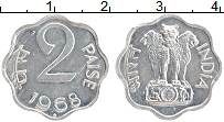 Продать Монеты Индия 2 пайса 1968 Алюминий