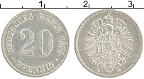 Продать Монеты Германия 20 пфеннигов 1873 Серебро