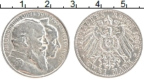Продать Монеты Баден 2 марки 1906 Серебро