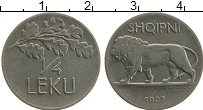 Продать Монеты Албания 1/4 лека 1927 Никель